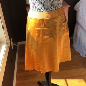 NWOT Chloe skirt, orange, 6
